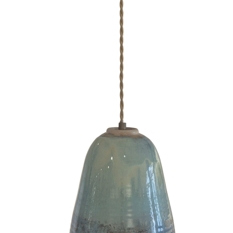 Lamp Jade with Sea green rim